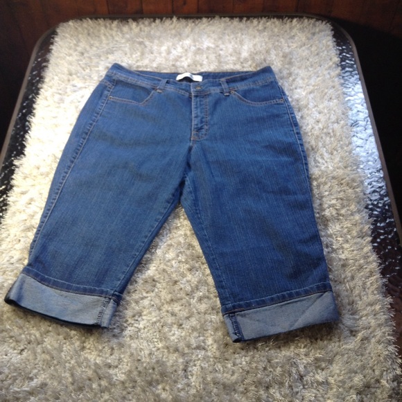 croft and barrow denim capris
